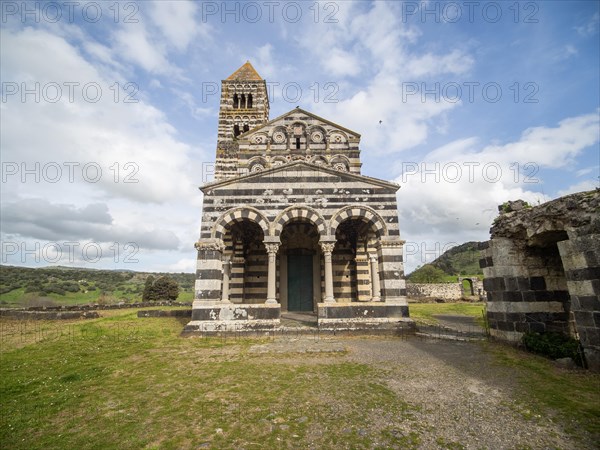 Abbey church Santissima Trinita di Saccargia of the destroyed Camaldolese monastery, near