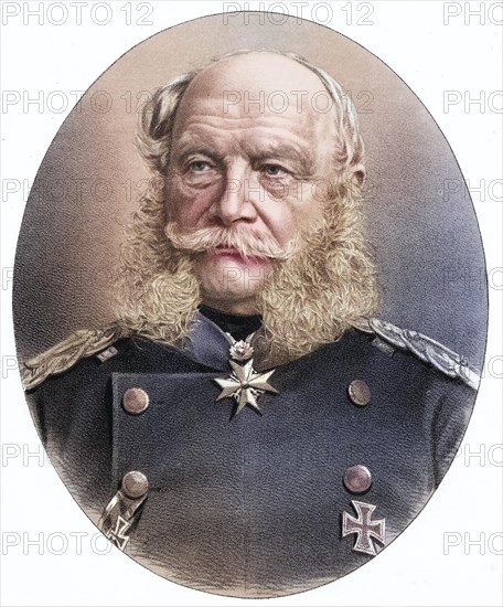 William I, Wilhelm Friedrich Ludwig, 1797-1888, German Emperor, Historical, digitally restored
