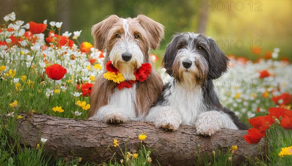KI generated, animal, animals, mammal, mammals, bobtail, (Canis lupus familiaris), dog, dogs,