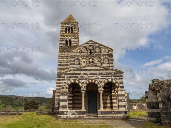Abbey church Santissima Trinita di Saccargia of the destroyed Camaldolese monastery, near