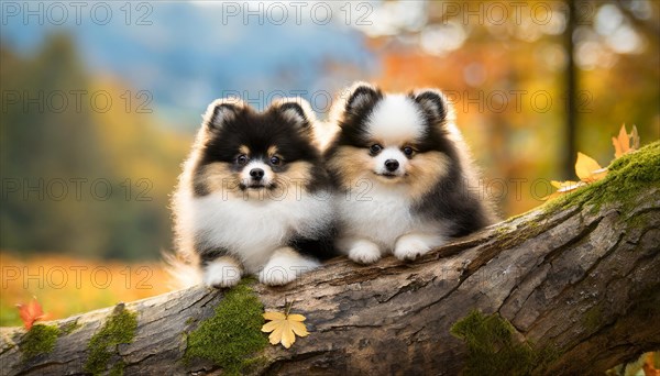 KI generated, animal, animals, mammal, mammals, one, single animal, dwarf spitz, Spitz, (Canis