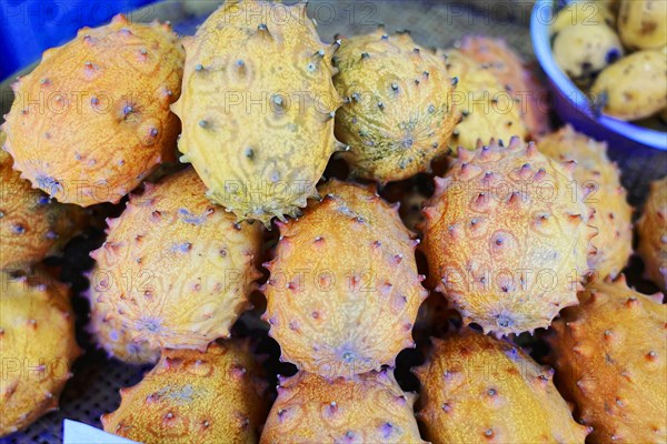 Supermarket, vegetable market in the centre of Shanghai, China, Asia, Asia, close-up of stacked