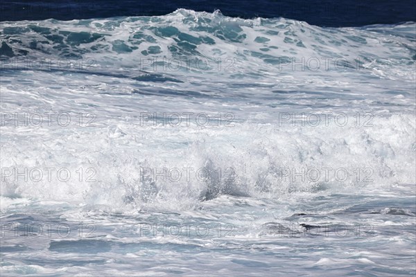 Roaring surf, waves, surf waves, sea surf, spray, Atlantic Ocean, Agaete, Gran Canaria, Canary