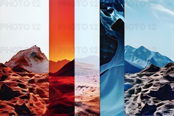 AI generated sequence of photos transitioning through a range of digital distortions symbolizing