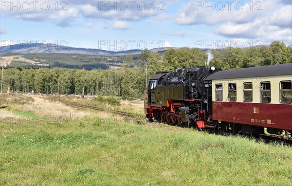 The Harz Narrow Gauge Railway, Brocken Railway, Selketal Railway in the Harz Mountains,