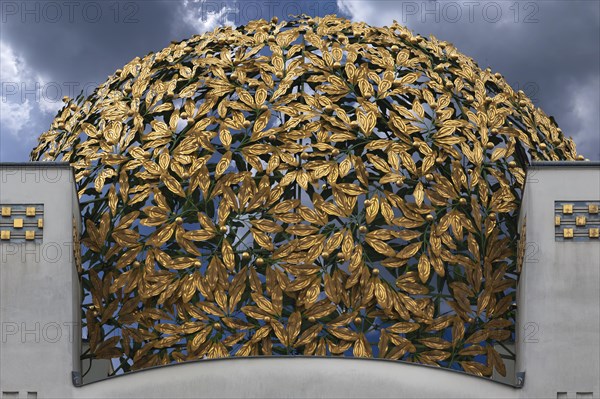 Dome of the Exhibition Centre of the Vienna Secession (Viennese Art Nouveau), 1898, designed by