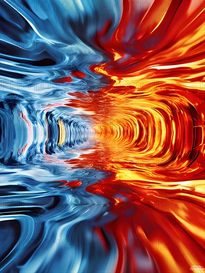 AI generated sequence of photos transitioning through a range of digital distortions symbolizing