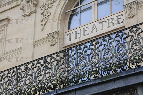 Municipal theatre, Theatre a l'Italienne with balcony railing designed by Hector Guimard in Art