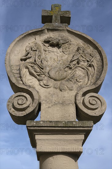 Wayside shrine at St Bartholomew's, 18th century, Kleineibstadt, Lower Franconia, Bavaria, Germany,