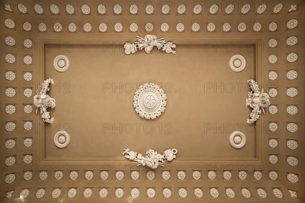 Decorative vault in the Gloriette, built in 1775, Schoenbrunn Palace Park, Schoenbrunn, Vienna,