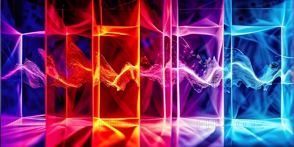 AI generated sequence of photos transitioning through a range of digital distortions symbolizing