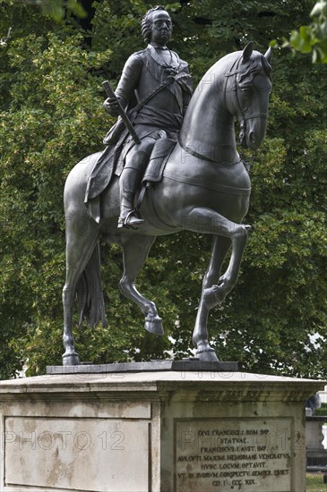 Equestrian statue of Emperor Franz I Stephan, 1708-1765, husband of Maria Theresa, unveiled: 1780,