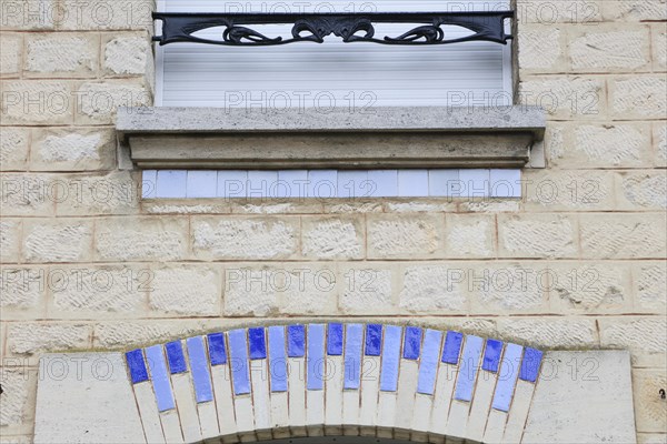 Window railings and balconies on residential buildings designed by Hector Guimard in the Art