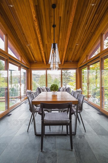 Four season gazebo and illuminated industrial style black with clear glass pendant lighting