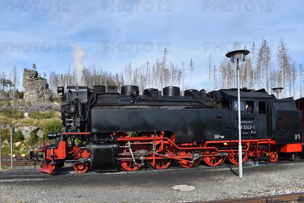 The Harz Narrow Gauge Railway, Brocken Railway, Selketal Railway in the Harz Mountains,