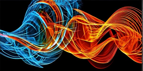AI generated sequence of photos transitioning through a range of digital distortions symbolizing