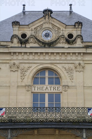 Municipal theatre, Theatre a l'Italienne with balcony railing designed by Hector Guimard in Art