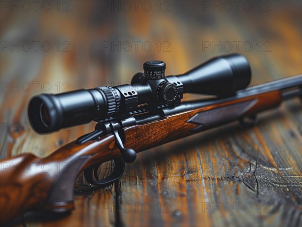 Hunting rifle, sporting rifle, AI generated