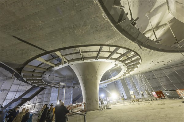 Open construction site days at the new main railway station. 115, 000 visitors visit the