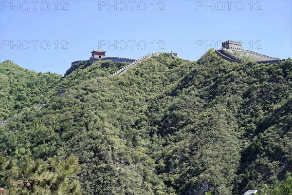 Great Wall of China, UNESCO World Heritage Site, near Mutianyu, Beijing, China, Asia, part of the