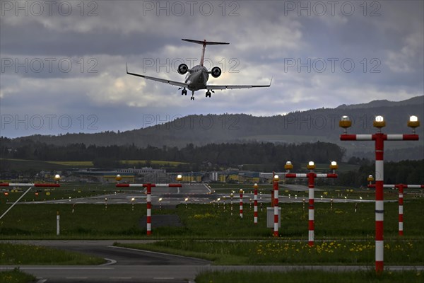 Aircraft Rega Swiss Air Ambulance Bombardier CL-600-2B16 Challenger 650, HB-JWA, Zurich Kloten,