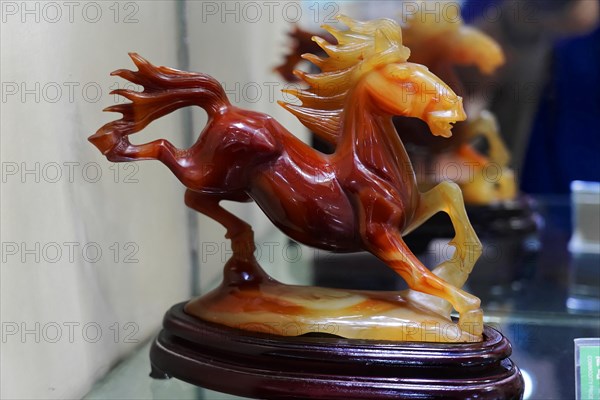Xian, Shaanxi Province, China, Asia, Living sculpture of a horse in motion, expression of energy