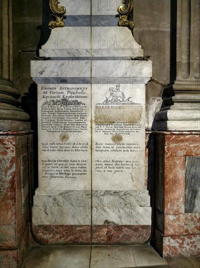 Paris 6e arrondissement. Church of Saint-Sulpice, The meridian known as the Gnomon is an
