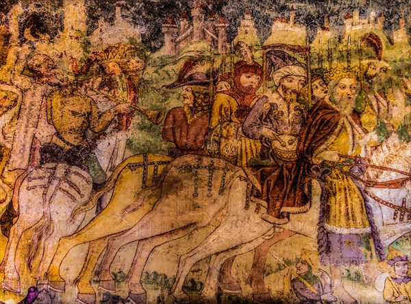 Gothic frescoes from 1490, a highlight of medieval wall painting, by Johannes von Kastav,