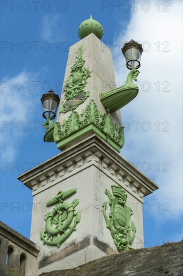 Briare, Canal bridge built by Gustave Eiffel, lateral canal to the Loire above the Loire river,