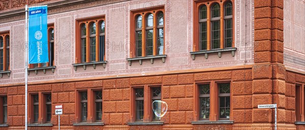 600 years of the University of Rostock on University Square in the historic old town of Rostock,