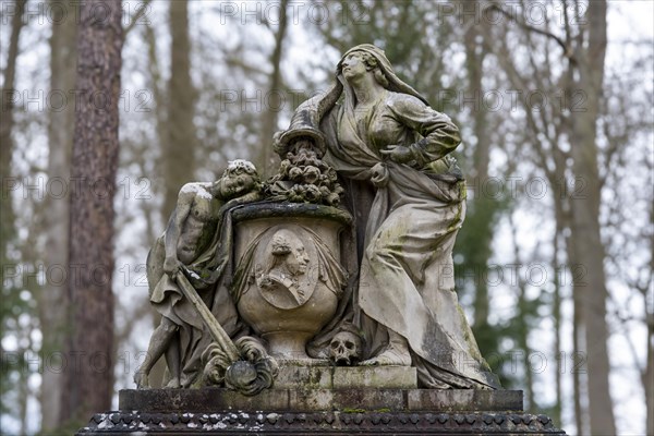 Monument to Duke Friedrich zu Mecklenburg (1717-1785) in Ludwigslust Palace Park, created in 1788