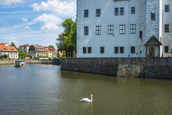 Schoenfeld Castle, also known as Germany's Castle of Magic, a Renaissance palace in the Schoenfeld