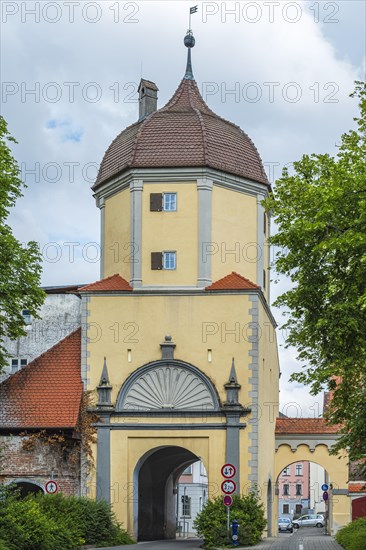 The Westertor, one of Memmingen's historic city gates, in the west of the old town centre of