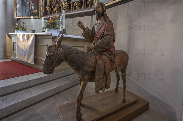 Hersbrucker Palmesel, carved from 16th century lime wood, on loan from the German National Museum