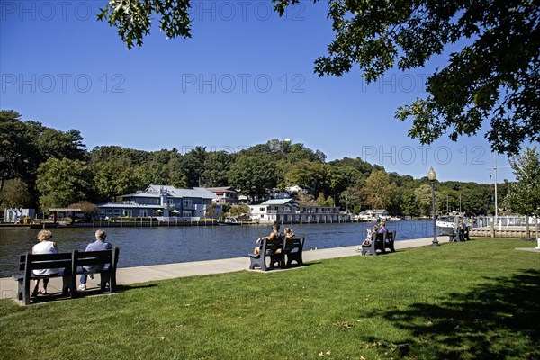 Saugatuck, Michigan, A town on the shore of Lake Michigan that thrives on tourism. The town has