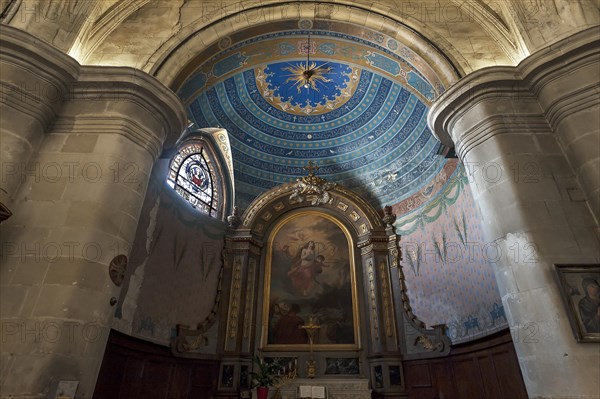 Devotional chapel in the Eglise Notre Dame de Bon Port, 1646, Les Sables-d'Olonne, Vandee, France,
