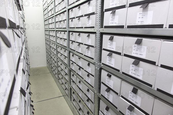 Archived index cards of the Stasi at the Federal Commissioner for the Records of the State Security