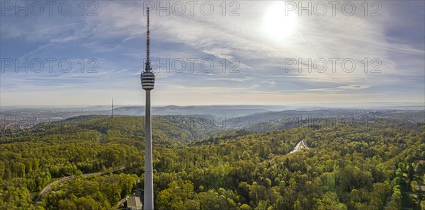 TV tower, the world's first reinforced concrete tower, landmark and sight of the city of Stuttgart