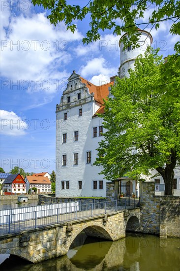 Schoenfeld Castle, also known as Germany's Castle of Magic, a Renaissance palace in the Schoenfeld