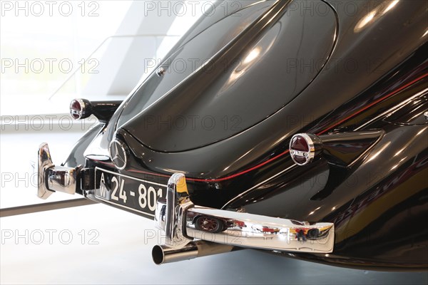 Mercedes-Benz 320 streamlined saloon from 1939, Mercedes-Benz Museum, Stuttgart,