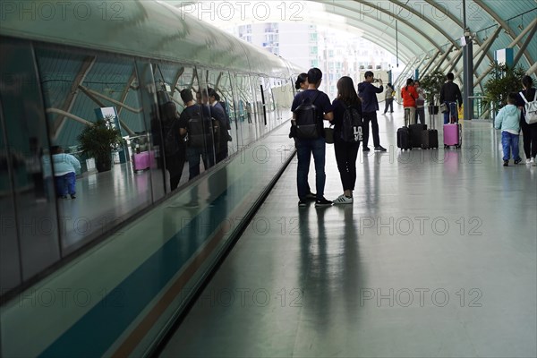 Shanghai Transrapid Maglev Shanghai Maglev Train Station Station, Shanghai, China, Asia, Travellers
