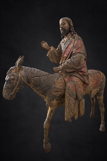 Hersbrucker Palmesel, carved from lime wood, on black ground, 16th century, on loan from the German