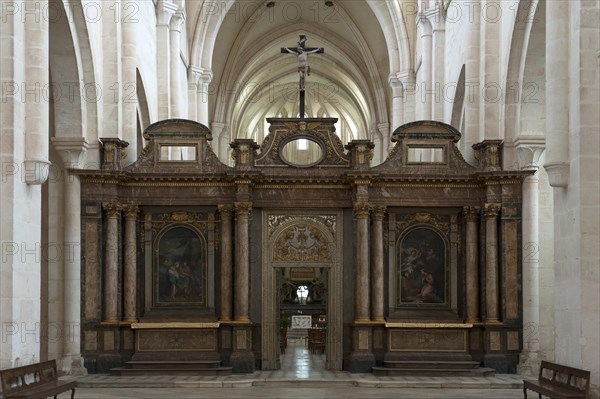 Room divider in the former Cistercian monastery of Pontigny, Pontigny Abbey was founded in 1114,