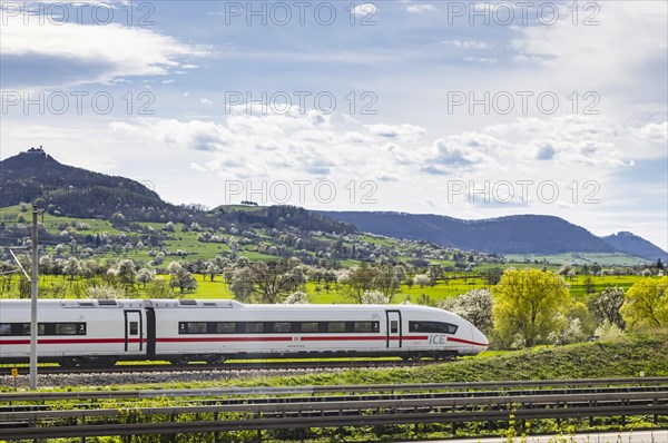 New railway line from Wendlingen to Ulm, Stuttgart21. Section of track near Kirchheim unter Teck