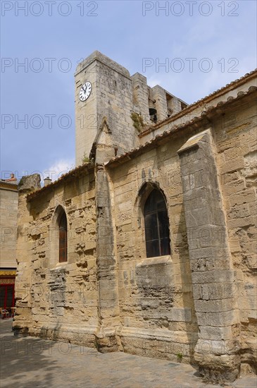 Church of Notre Dame des Sablons, Aigues-Mortes, Camargue, Gard, Languedoc-Roussillon, South of