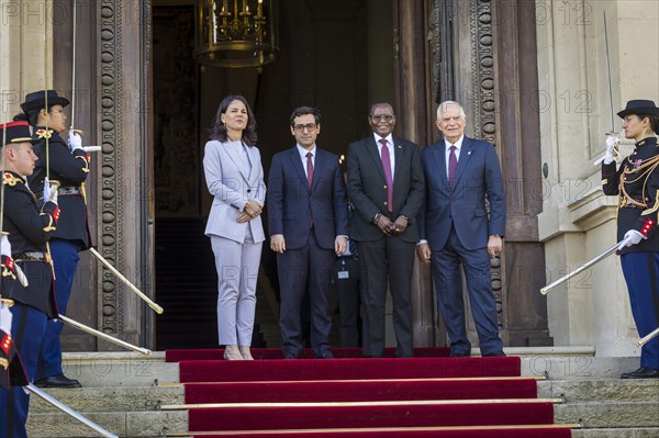 Annalena Baerbock (Alliance 90/The Greens), Federal Foreign Minister, takes a photo during her