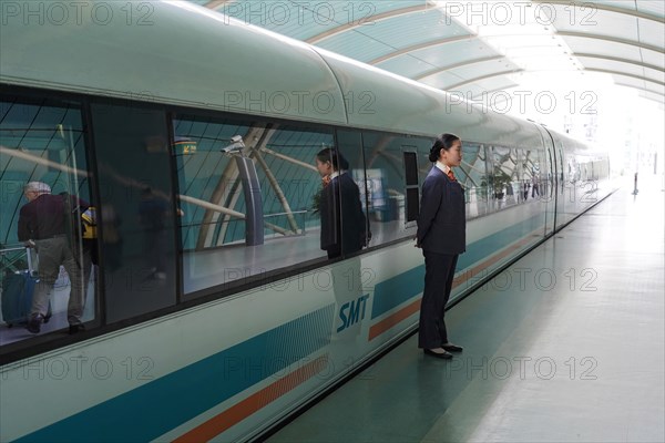 Shanghai Transrapid Maglev Shanghai Maglev Train Station Station, Shanghai, China, Asia, A