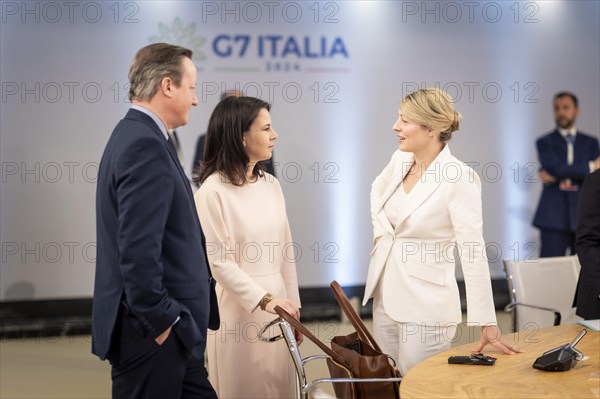 David Cameron, Foreign Secretary of the United Kingdom, Annalena Baerbock (Alliance 90/The Greens),
