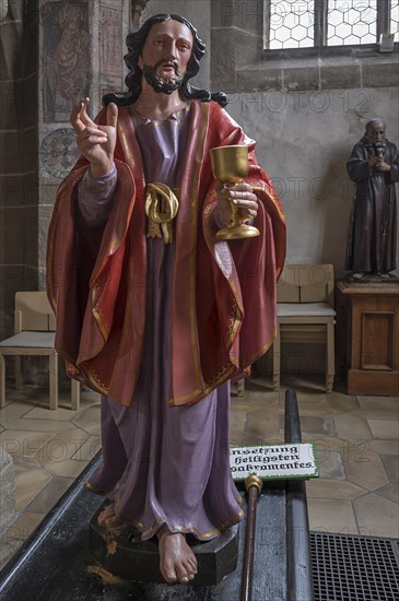 Life-size, carved figure of Jesus, 350-year-old processional figure in St Michael's Church,