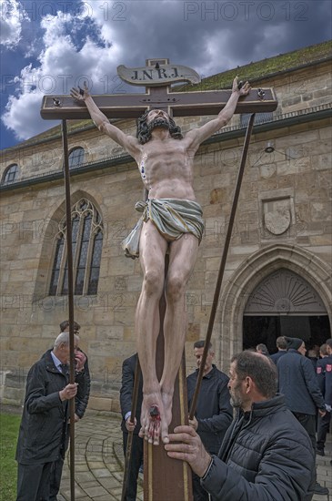 Historic Good Friday procession for 350 years with life-size wood-carved figures from the 18th
